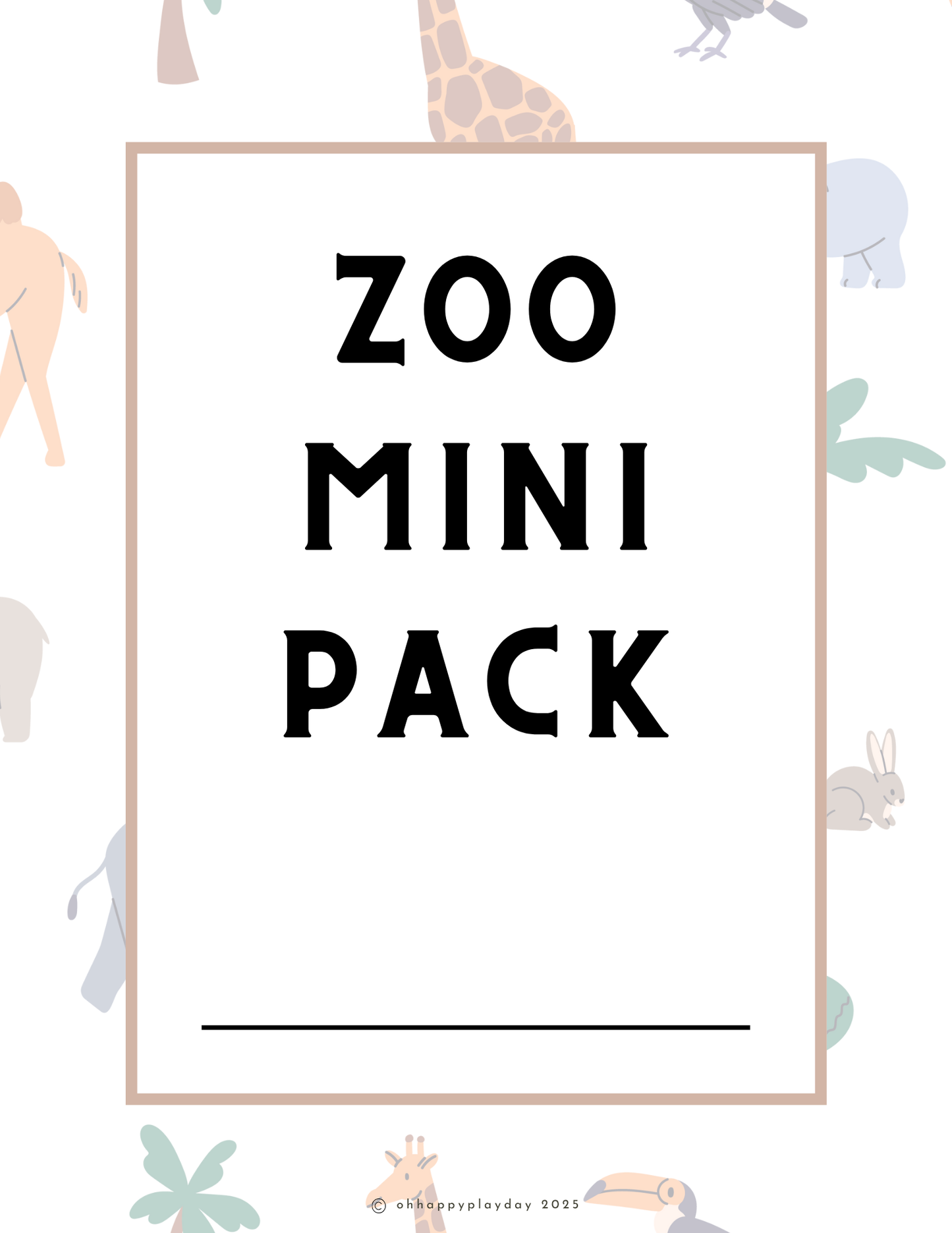 Mini Pack - Zoo