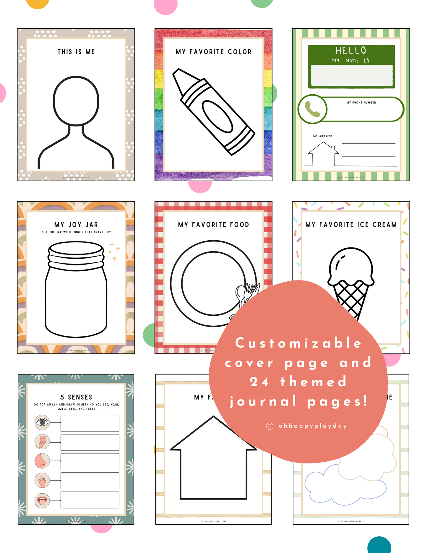 All About Me Book (Colorful)