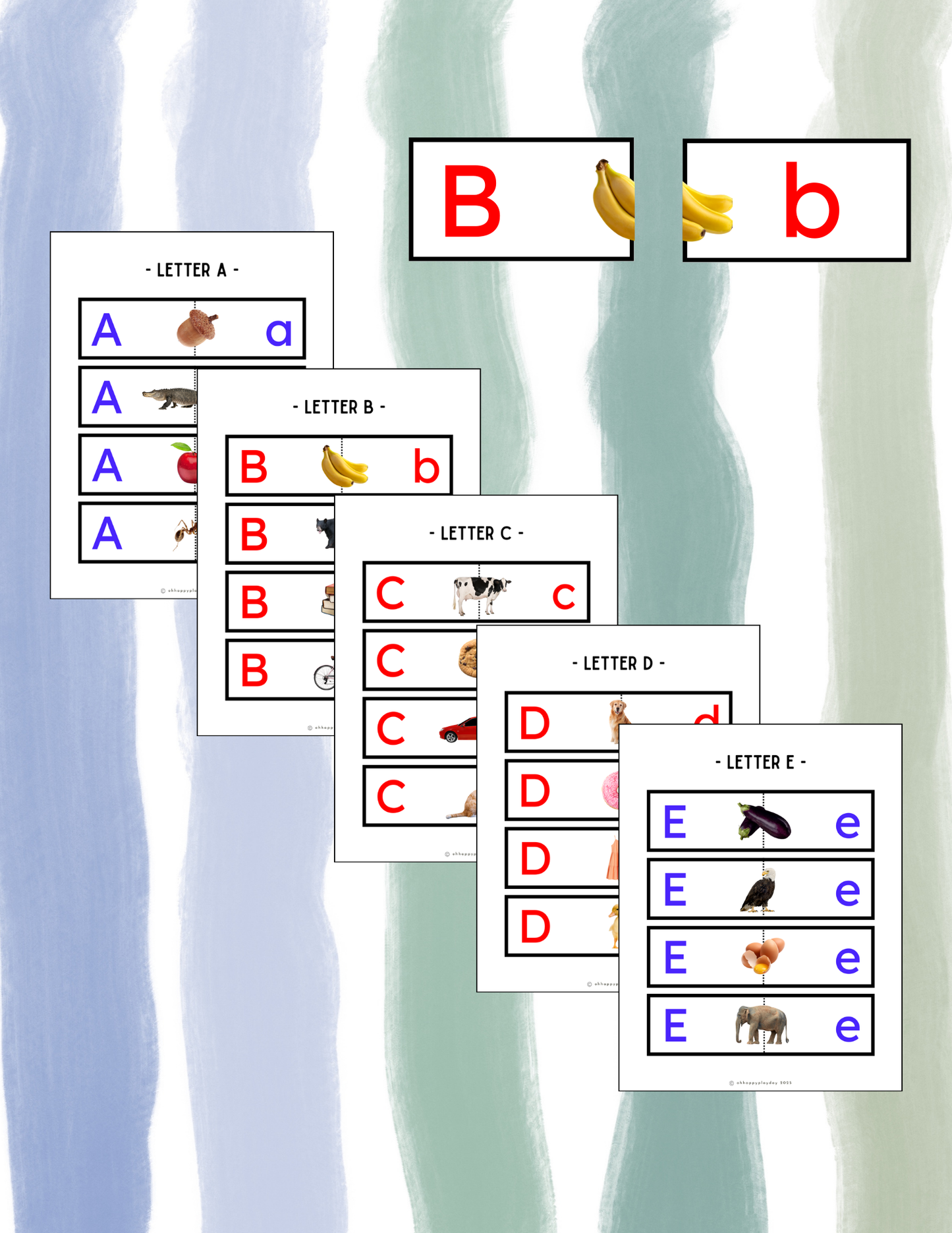 Uppercase to Lowercase Alphabet Match Puzzle - Montessori Letters