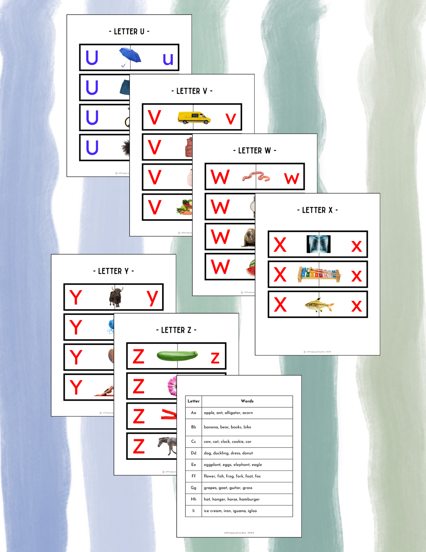 Uppercase to Lowercase Alphabet Match Puzzle - Montessori Letters