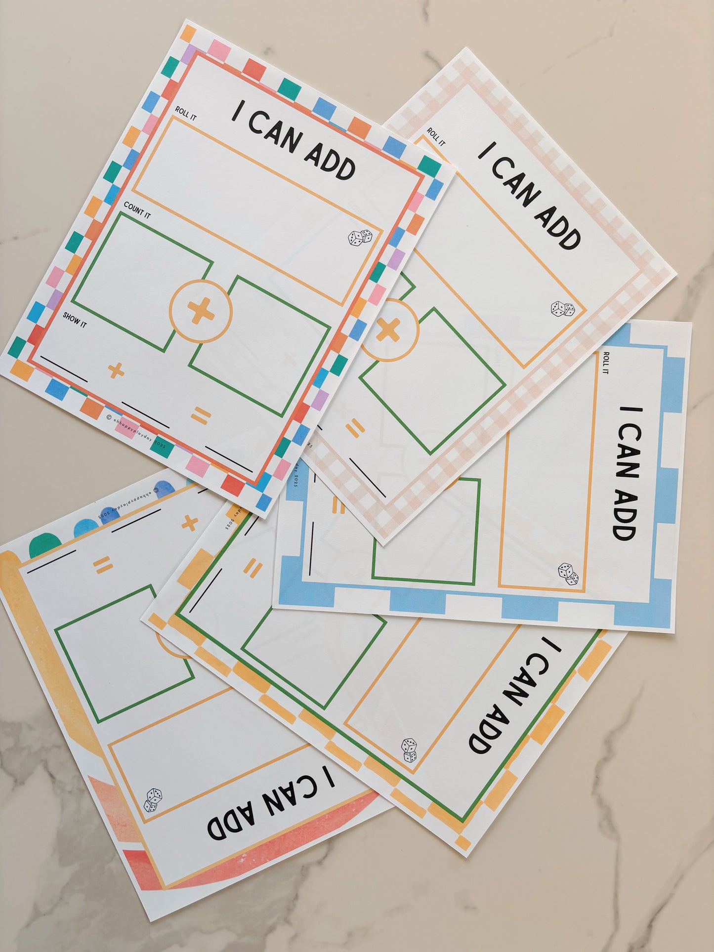 Roll and Count, Add, and Subtract