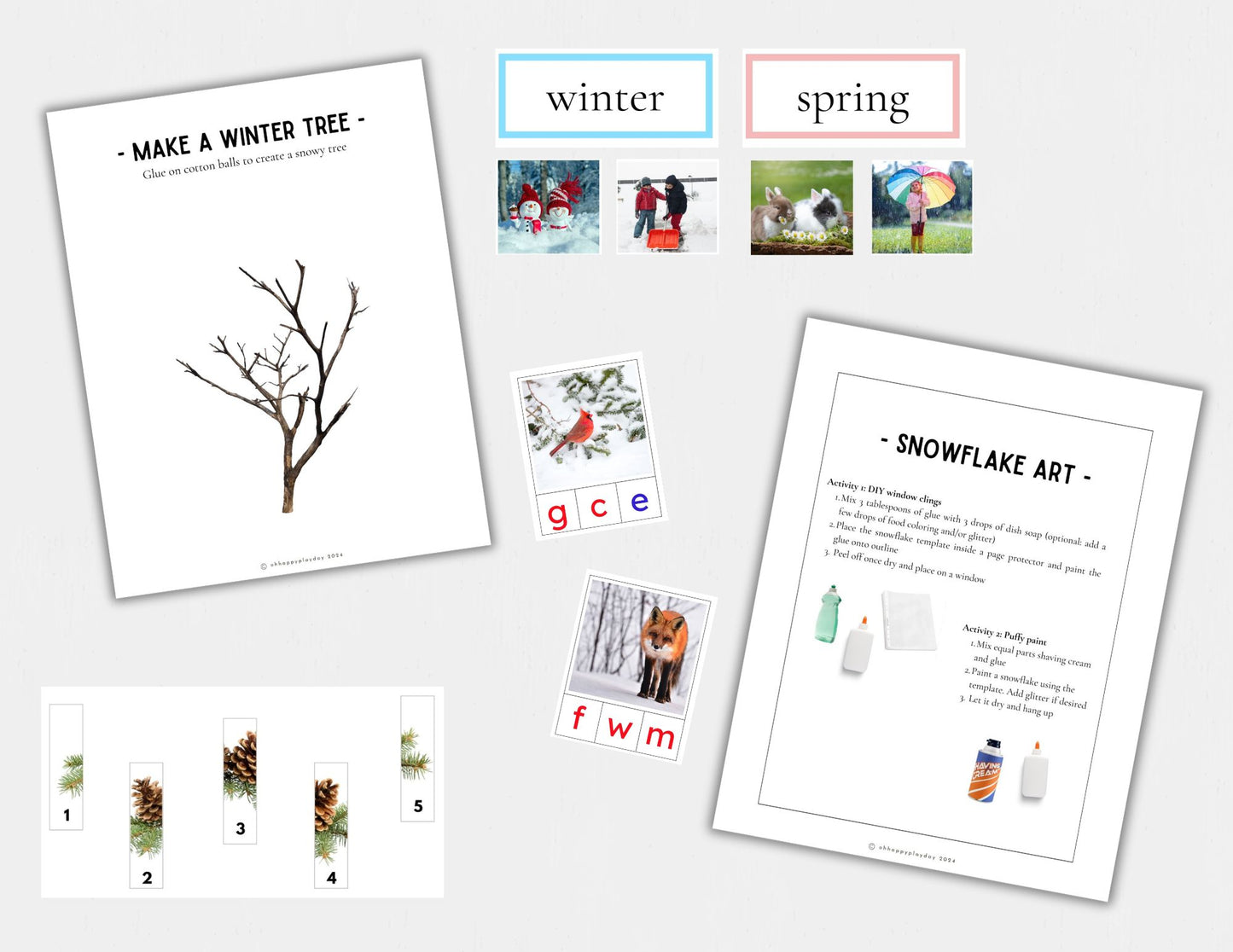 The Preschool Workbook - Winter Edition