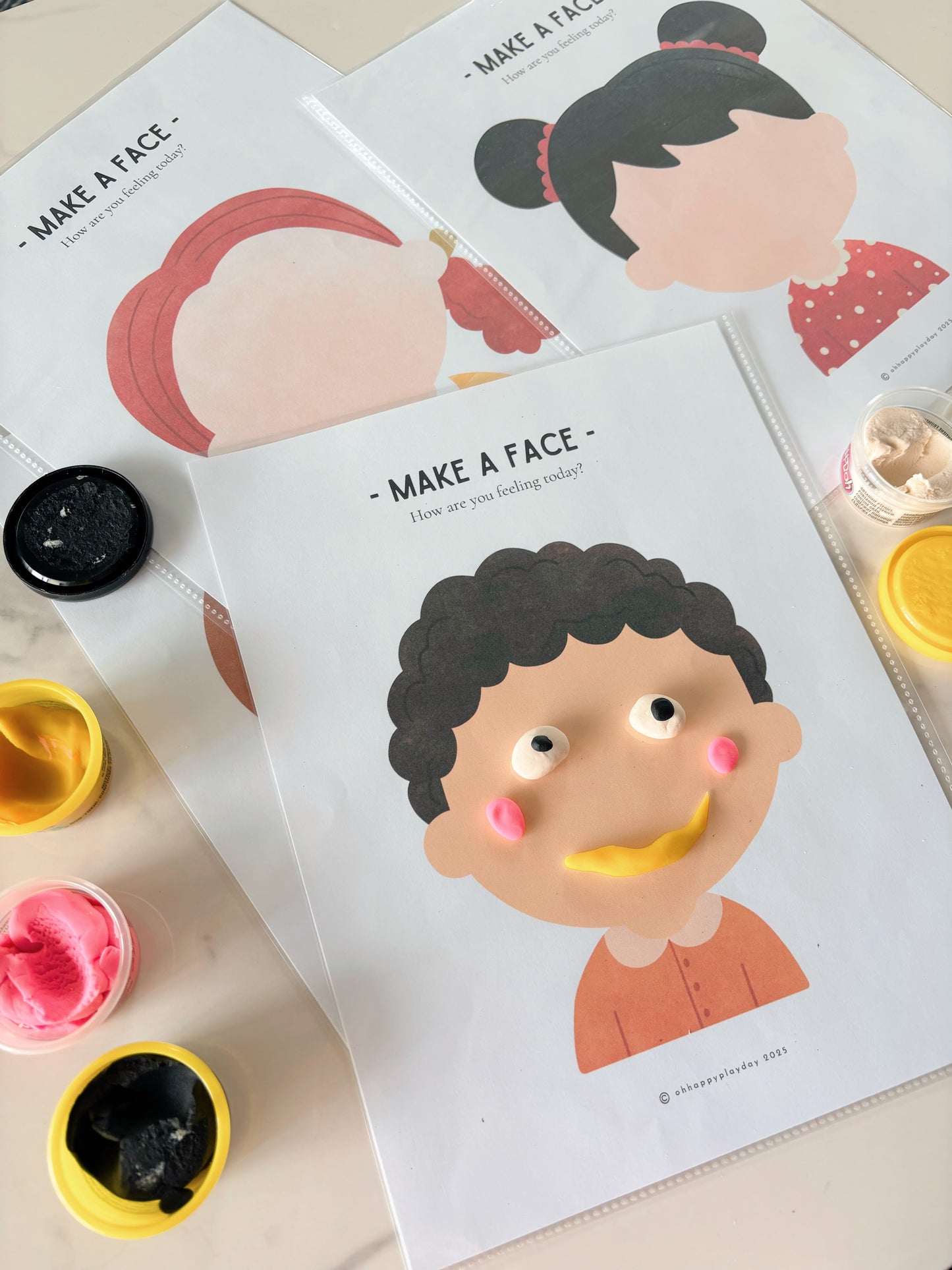 Playdough Faces