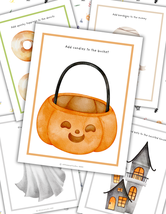 Halloween Playdough Mats