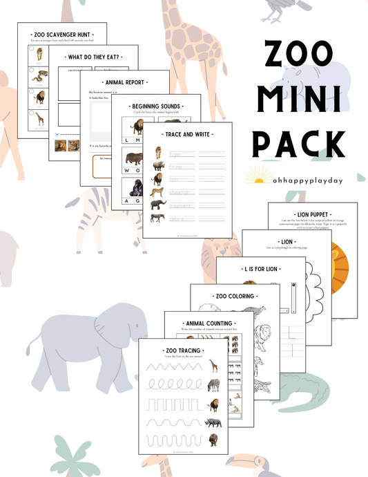 Mini Pack - Zoo