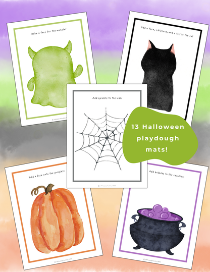 Halloween Playdough Mats