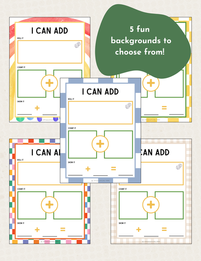 Roll and Count, Add, and Subtract