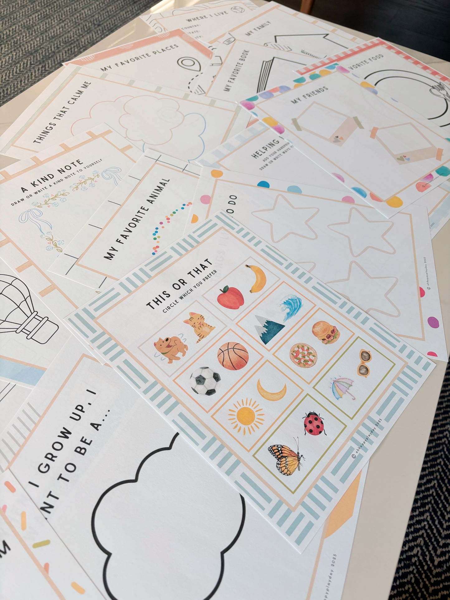 All About Me Book (Colorful)