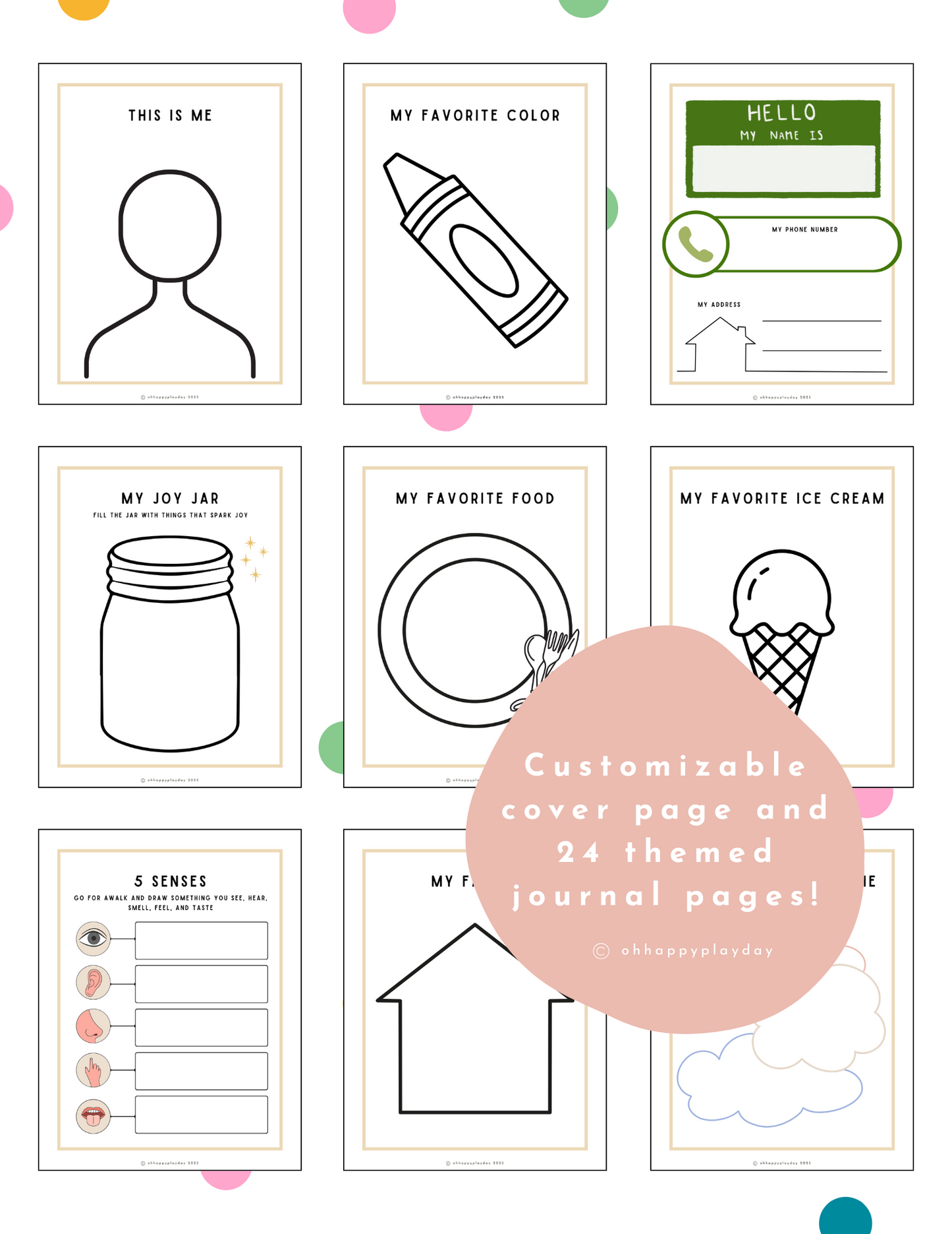 All About Me Book (Neutral Colors)