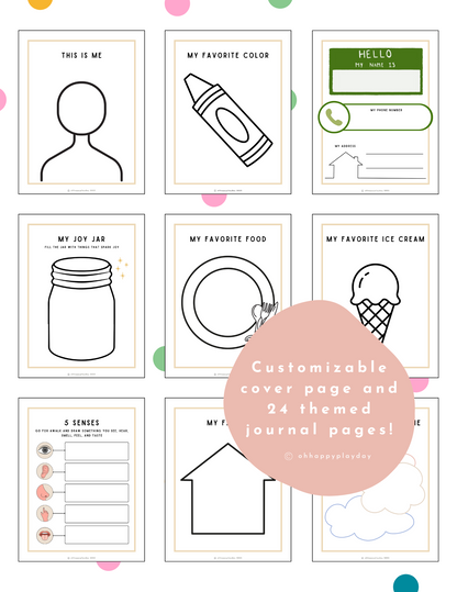 All About Me Book (Neutral Colors)