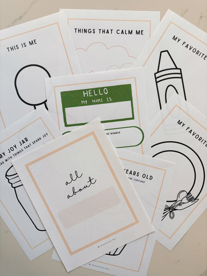 All About Me Book (Neutral Colors)
