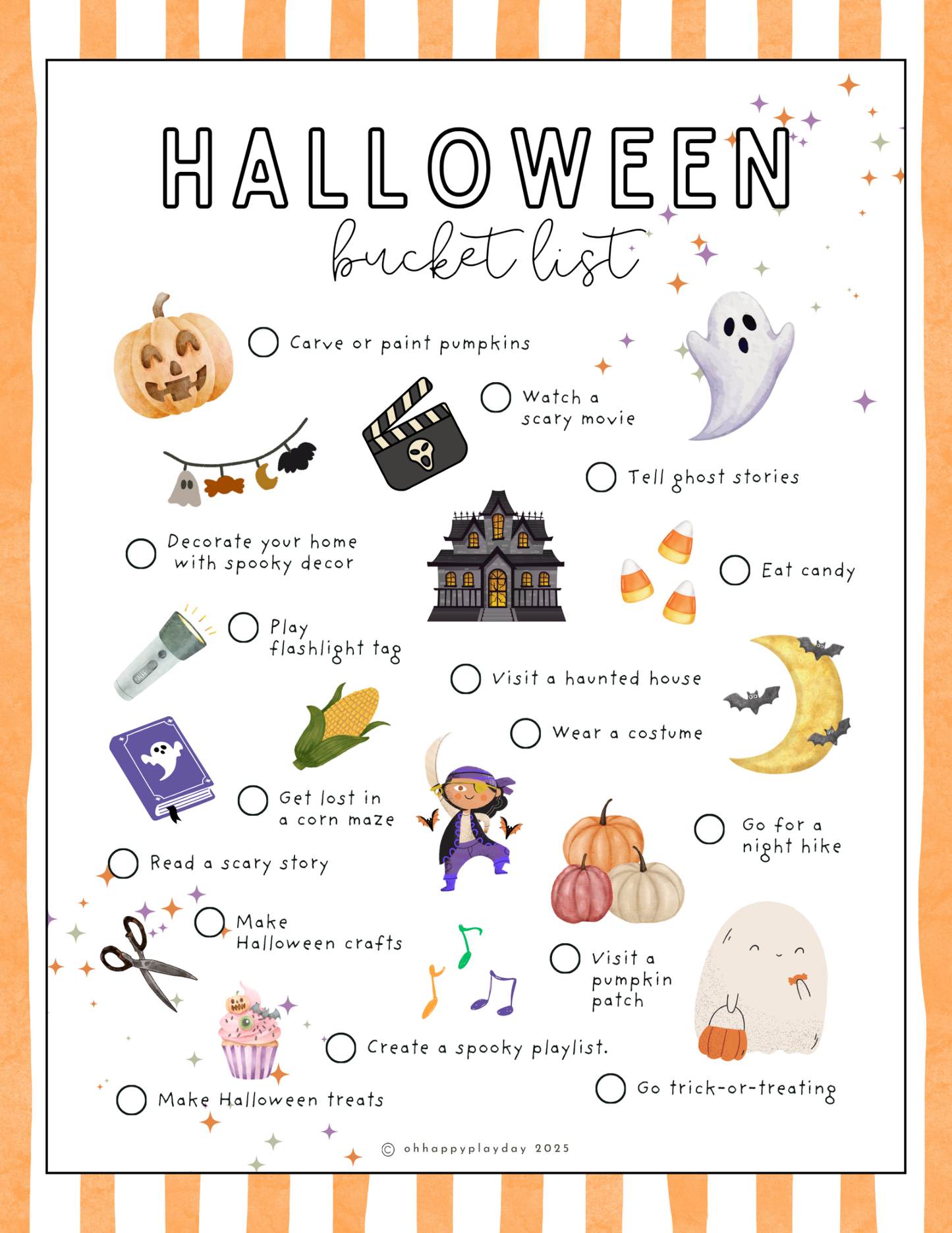 Halloween Bucket List
