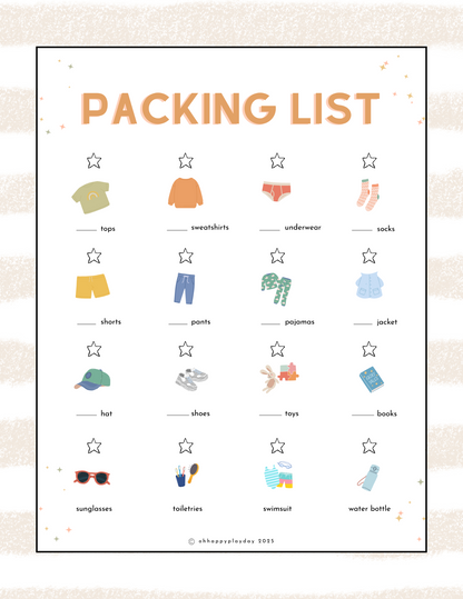 Kid's Packing List