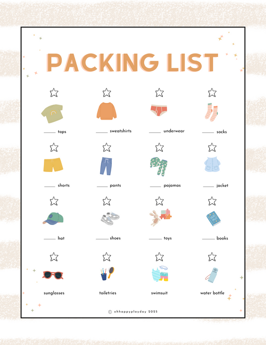 Kid's Packing List