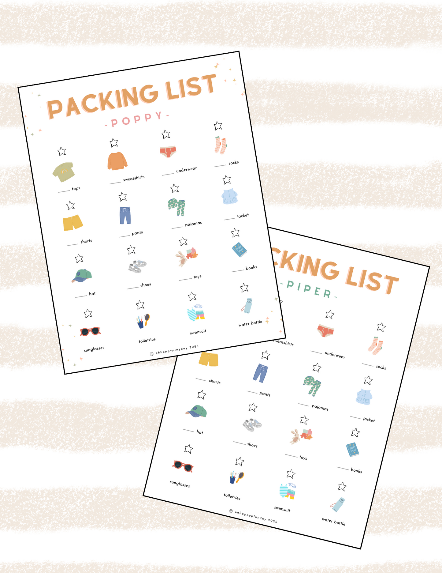 Kid's Packing List
