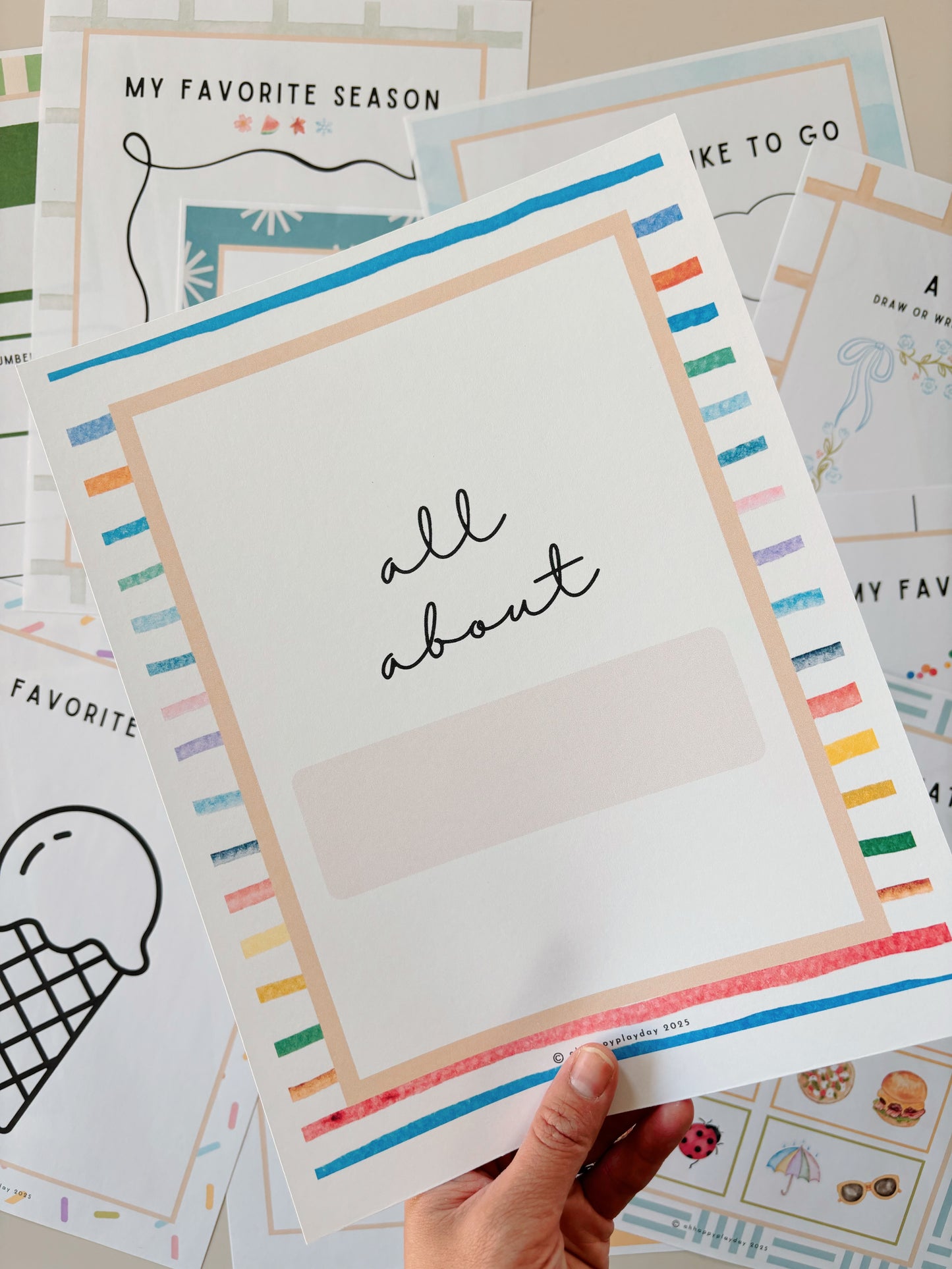 All About Me Book (Colorful)
