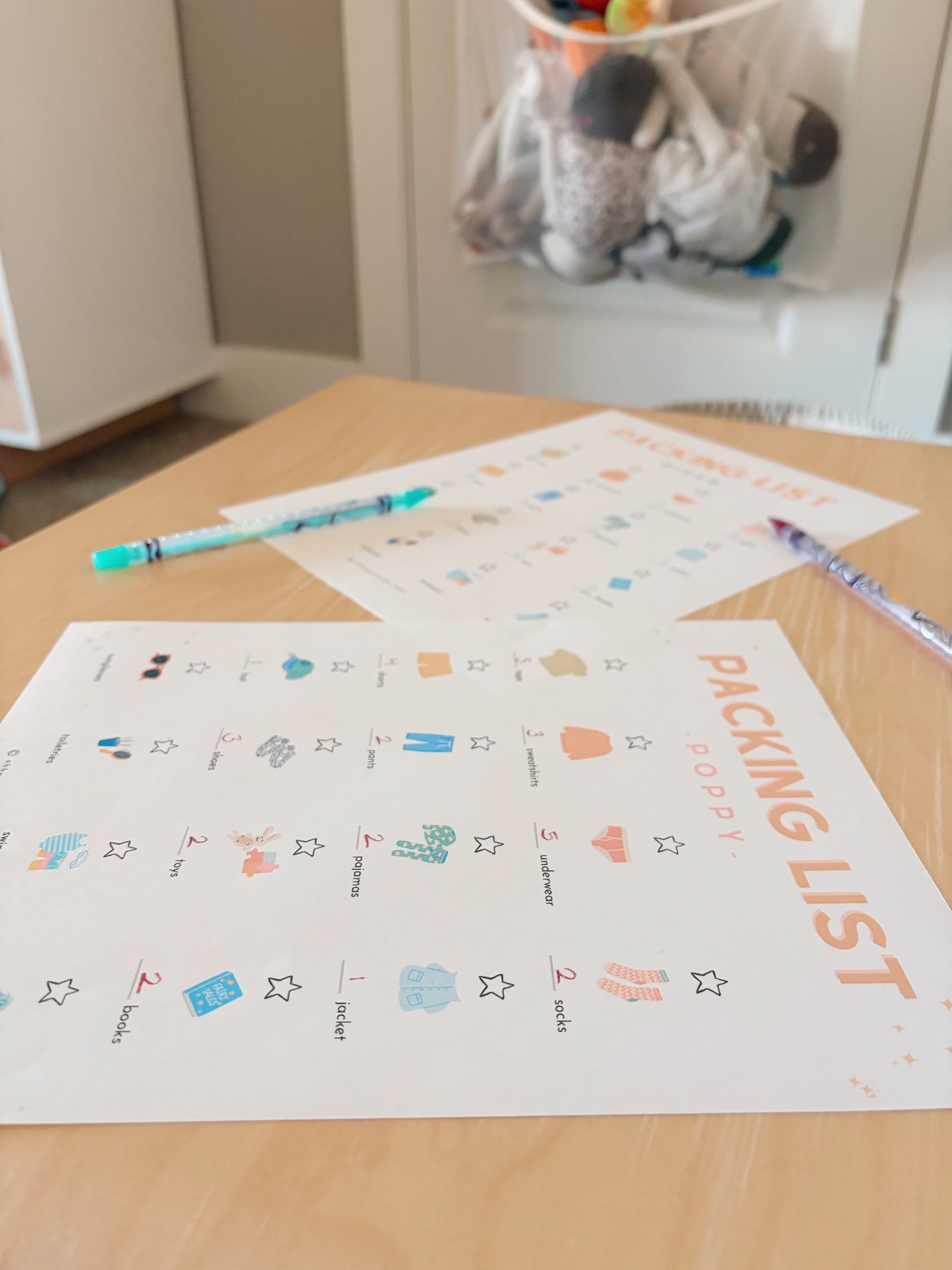 Kid's Packing List