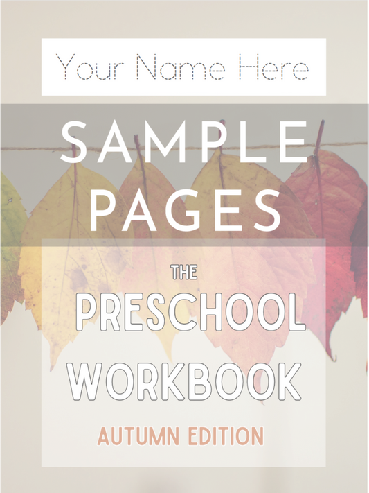 The Preschool Workbook - Autumn - Free Sample